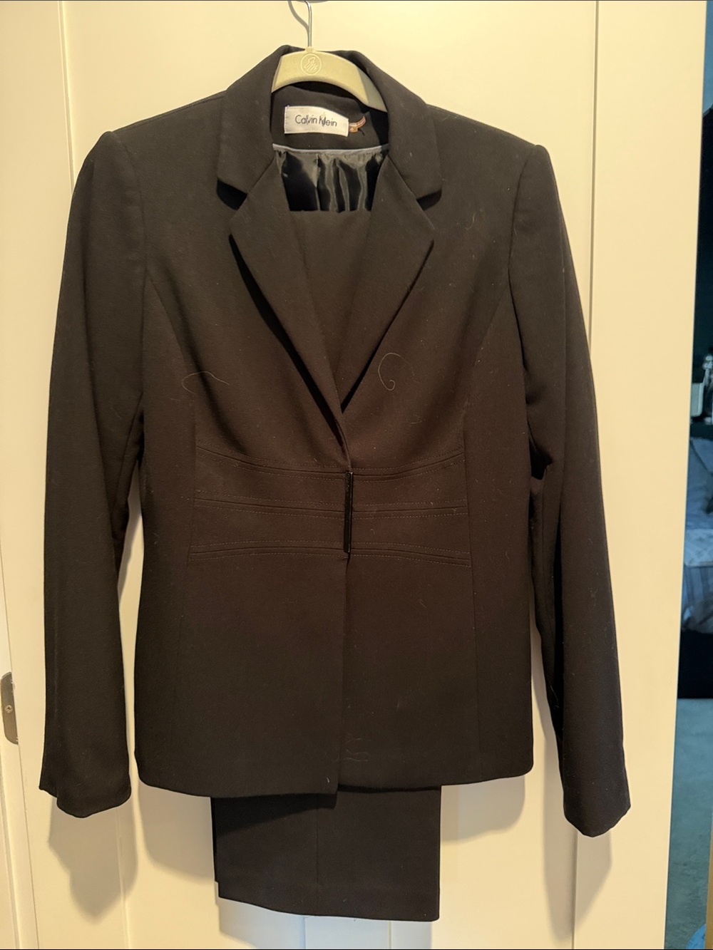 Calvin Klein Black Women's Tailored Suit Jacket
